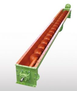 Trough solids screw conveyor