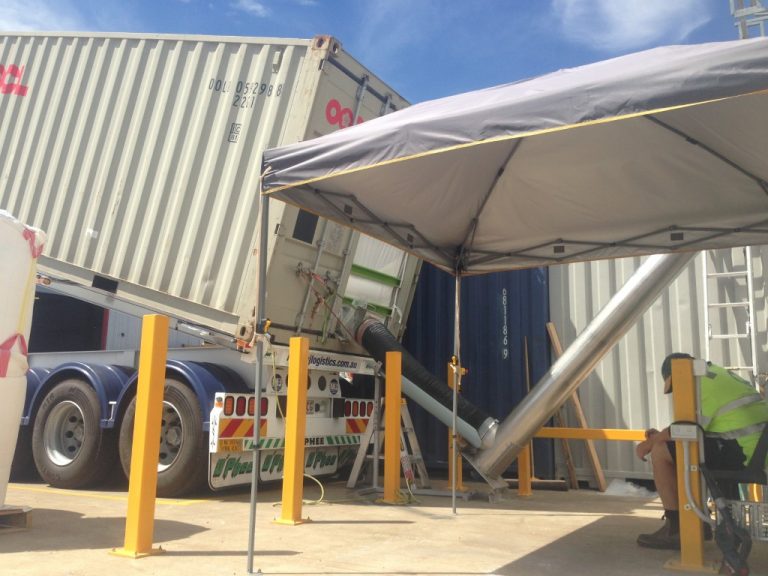 Container Unloading and Transfer System Filquip