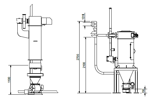 Animal Feed Vacuum Transfer System