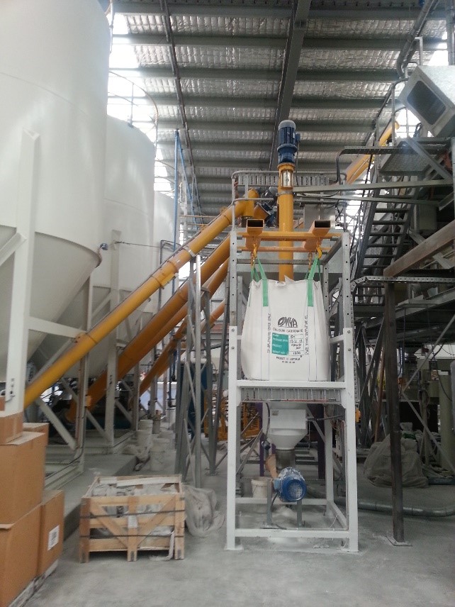 Calcium Carbonate and Sand Screw Conveyors