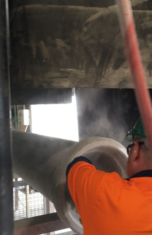 Concrete Grinder Dust Extraction System