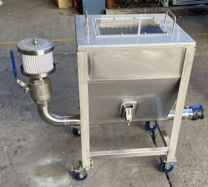 Pet Food Mobile Vacuum Loader Ground Hopper