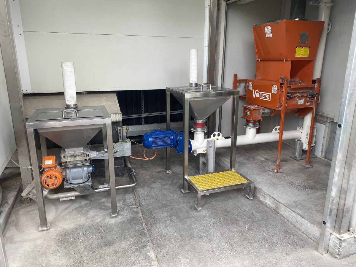 Brewery Grain Handling Tip in Stations and Conveyors Filquip