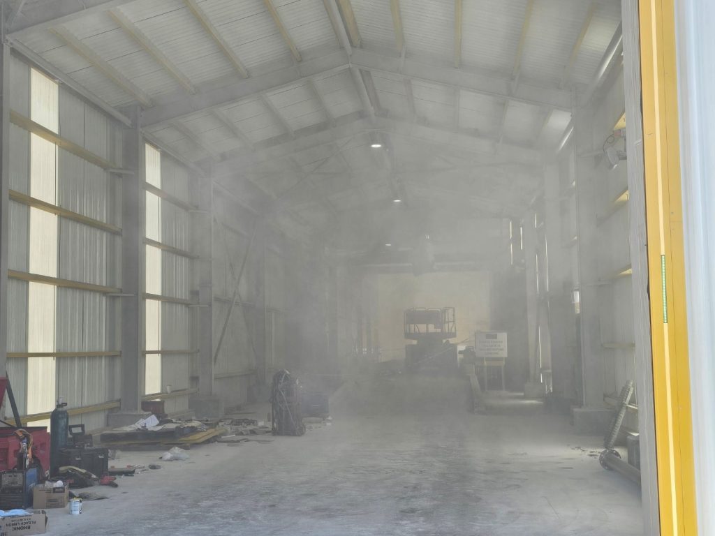 Before Photo of Truck Filling Shed wihtout Loading bellow