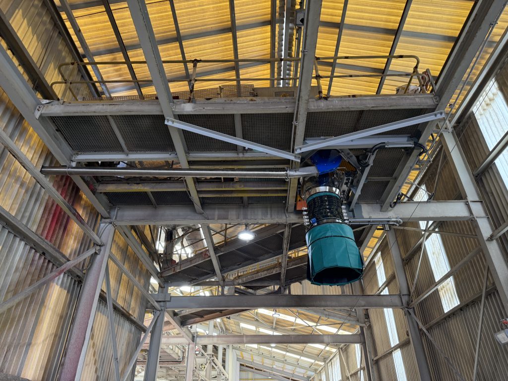 Filquip dust free truck loading bellow for fertiliser