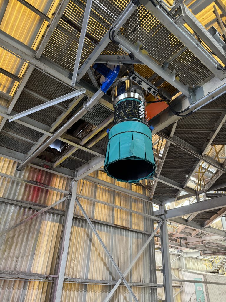 Filquip dust free truck loading bellow